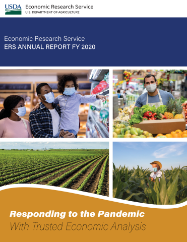 Economic Research Service. ERS Annual Report Cover for FY 2020. Responding to the Pandemic  with Trusted Economic Analysis.