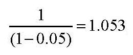 Equation: cotton fiber conversion to yarn